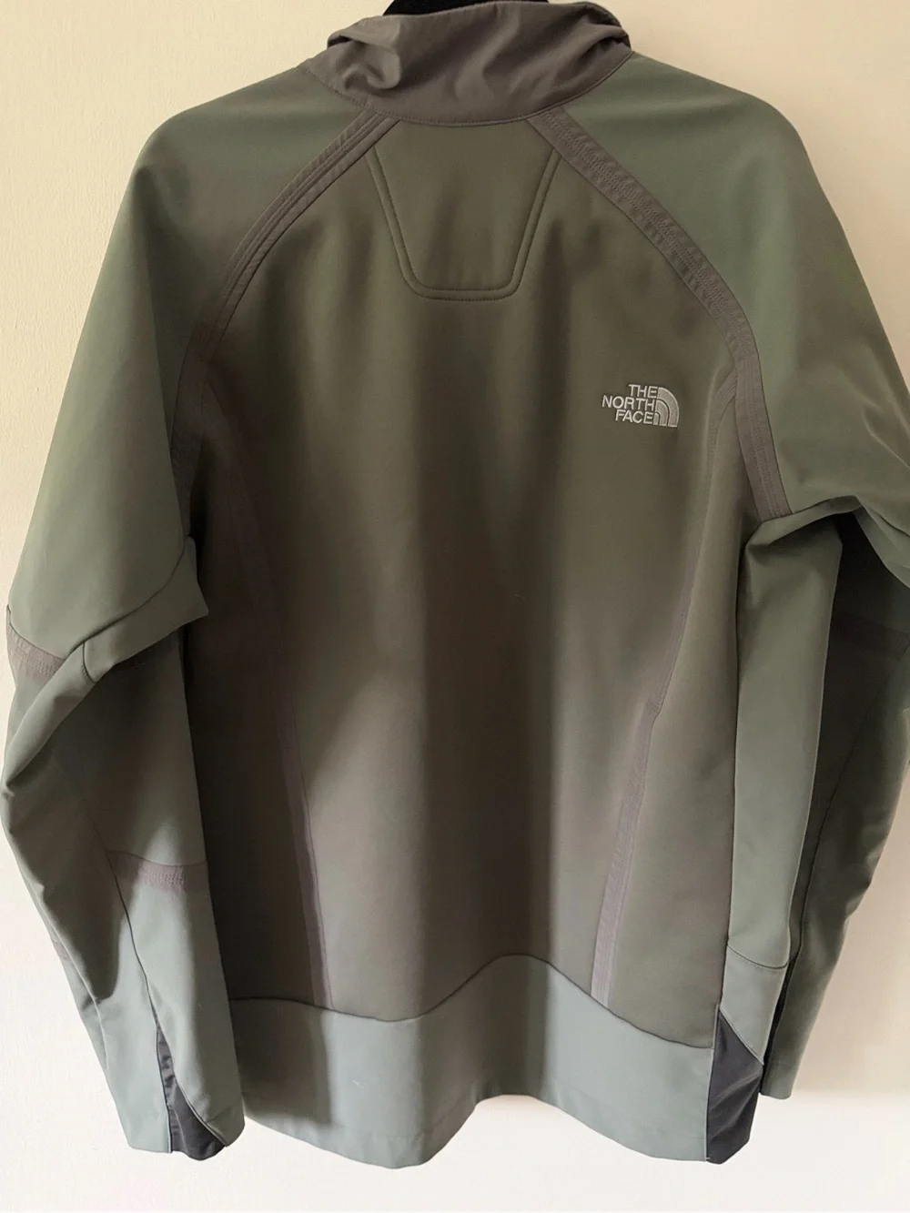 The North Face Summit Series Soft Shell Jacket Gray/Olive Full Zip Men’s XL